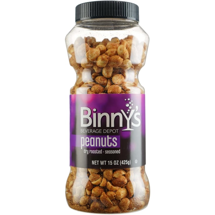 Binny's Dry Roasted Seasoned Peanuts (PET)