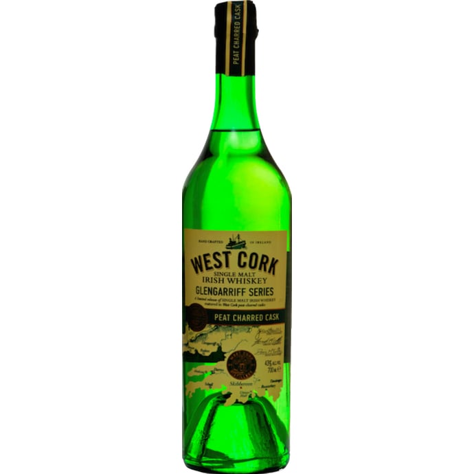 West Cork Glengarriff Series Irish Whiskey FInished in Peat Charred Oak Casks