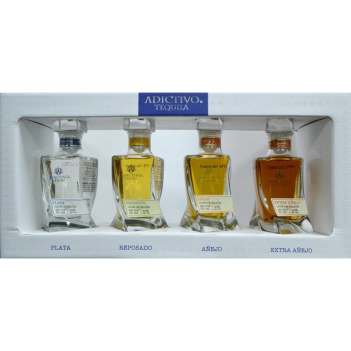 Adictivo Tequila Sample Pack 4 x 50 ml