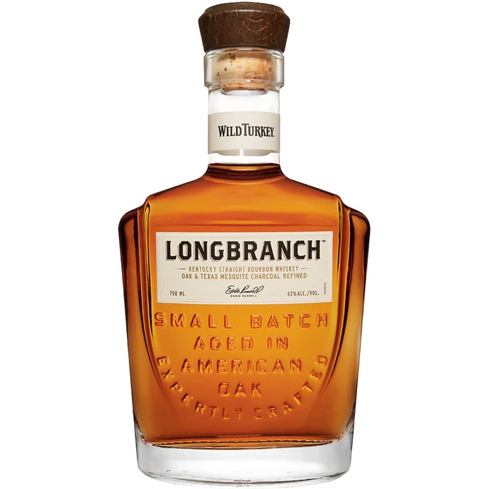 Wild Turkey Longbranch 8 year old Kentucky Straight Bourbon Whiskey Oak & Texas Mesquite Charcoal Refined