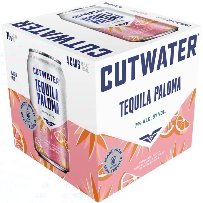 Cutwater Spirits Paloma Ready to Drink Cocktail 4 Pack Cans