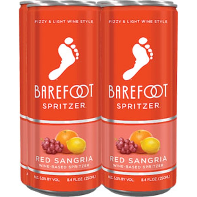 Barefoot Spritzer Sangria 4 Pack Cans