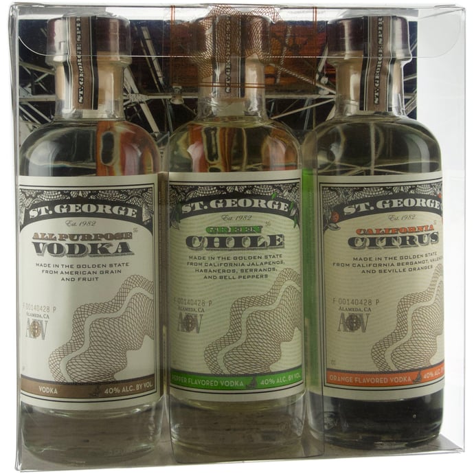 St. George Vodka Gift Pack 3 x 200ml