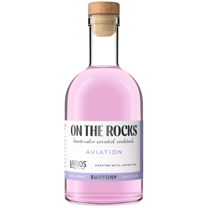 On The Rocks Premium Cocktails The Aviation Made With Larois Gin