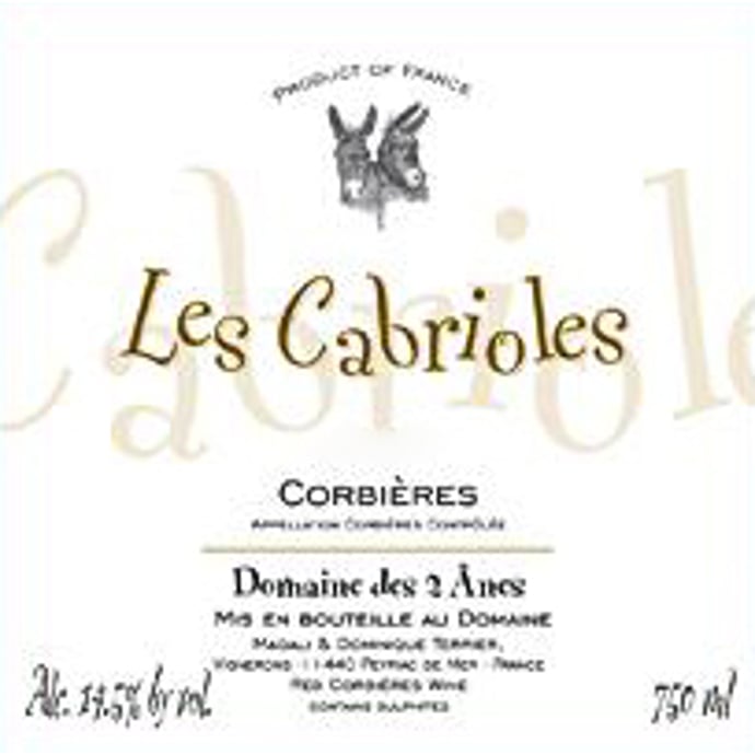 Domaine des 2 Anes Corbieres Natural 2017