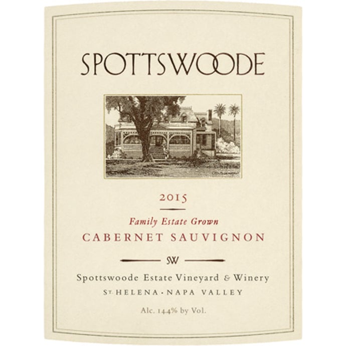 Spottswoode Estate Cabernet Sauvignon 2015