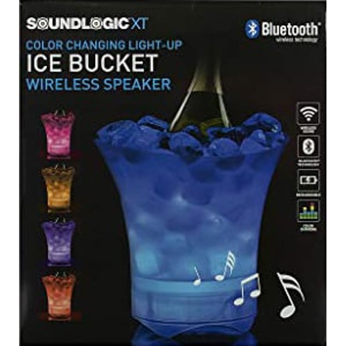 SoundLogic Light Up Ice Bucket w/ Wireless Speaker