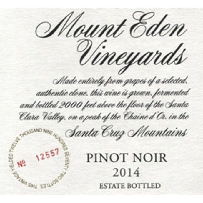 Mount Eden Pinot Noir Estate 2014