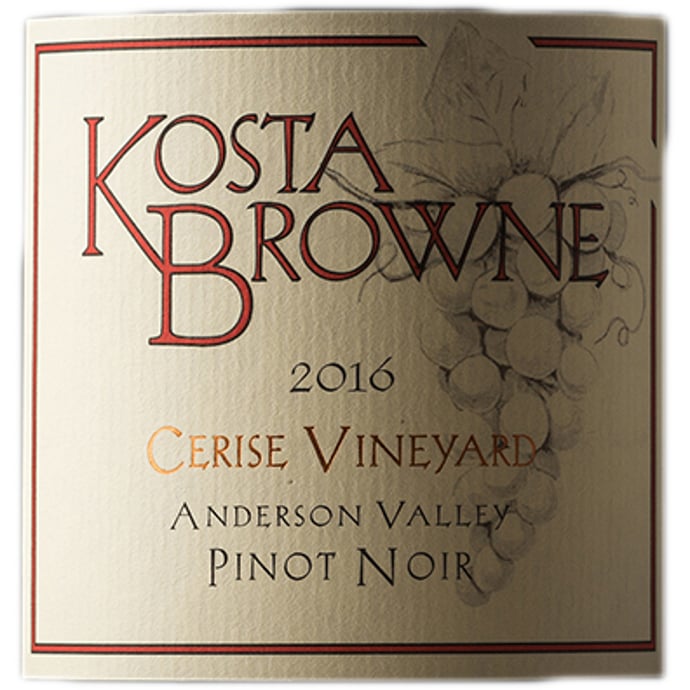 Kosta Browne Pinot Noir Cerise Vineyard 2016