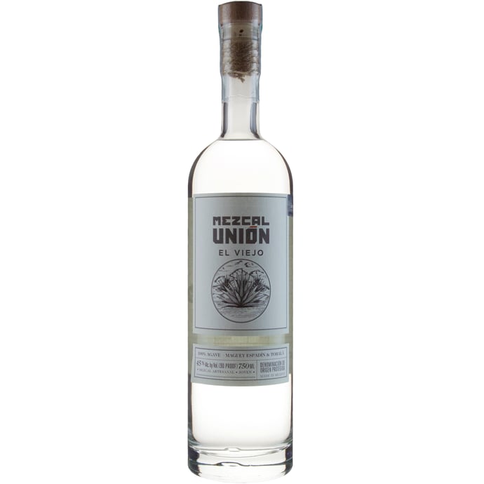 Union Mezcal el Viejo Ensamble Espadin y Tobala