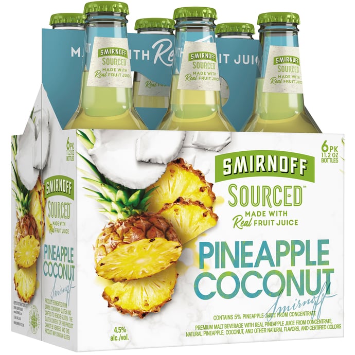 Smirnoff Sourced Pineapple Coconut