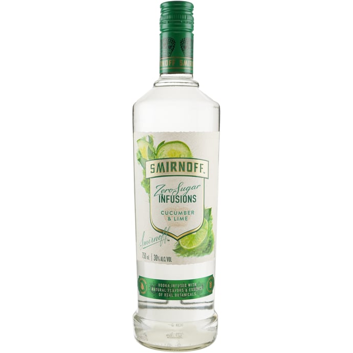 Smirnoff Zero Sugar Cucumber Lime Infusions