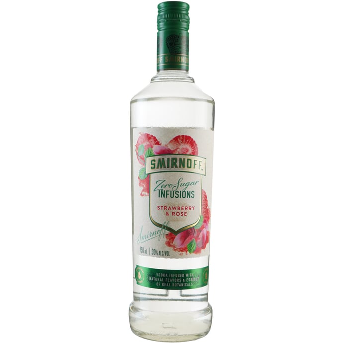 Smirnoff Zero Sugar Strawberry Rose Infusions
