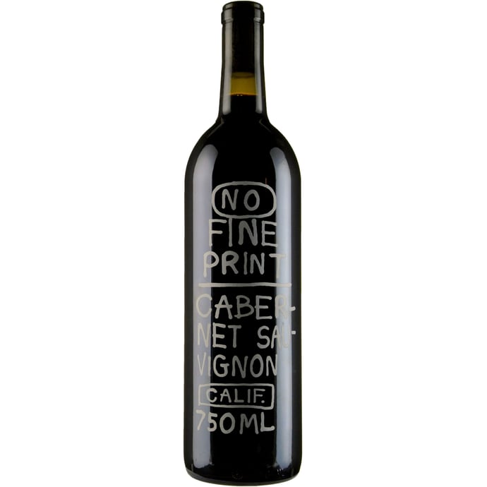 No Fine Print Wine Co. Cabernet Sauvignon 2017