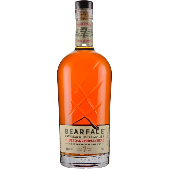 Bearface 7 year old Triple Oak Canadian Whisky