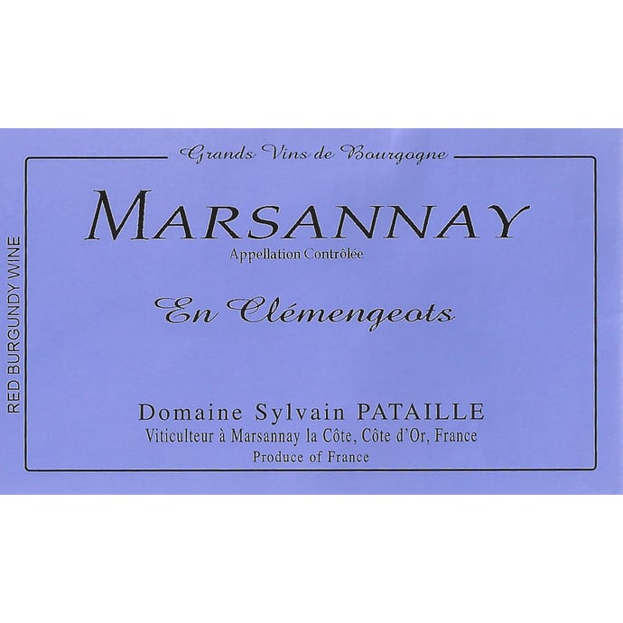 Sylvain Pataille Marsannay en Clemengeots 2016