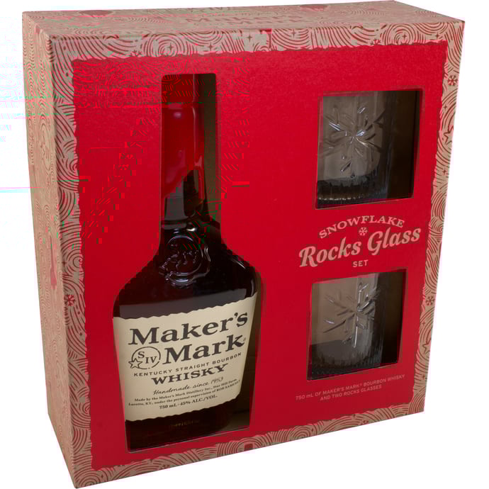 Maker's Mark with Glasses