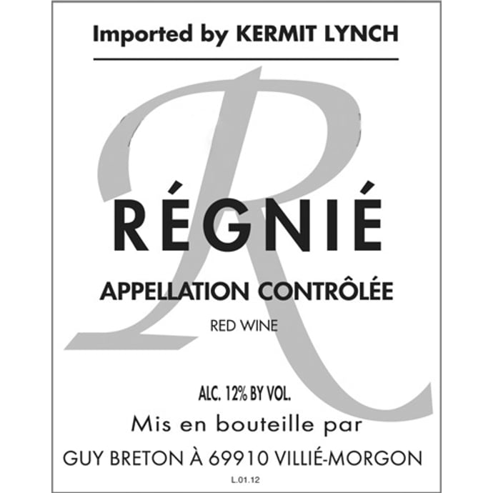 Guy Breton Regnie 2018