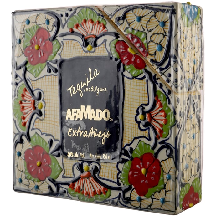AfaMado Extra Anejo Tequila in Ceramic Decanter