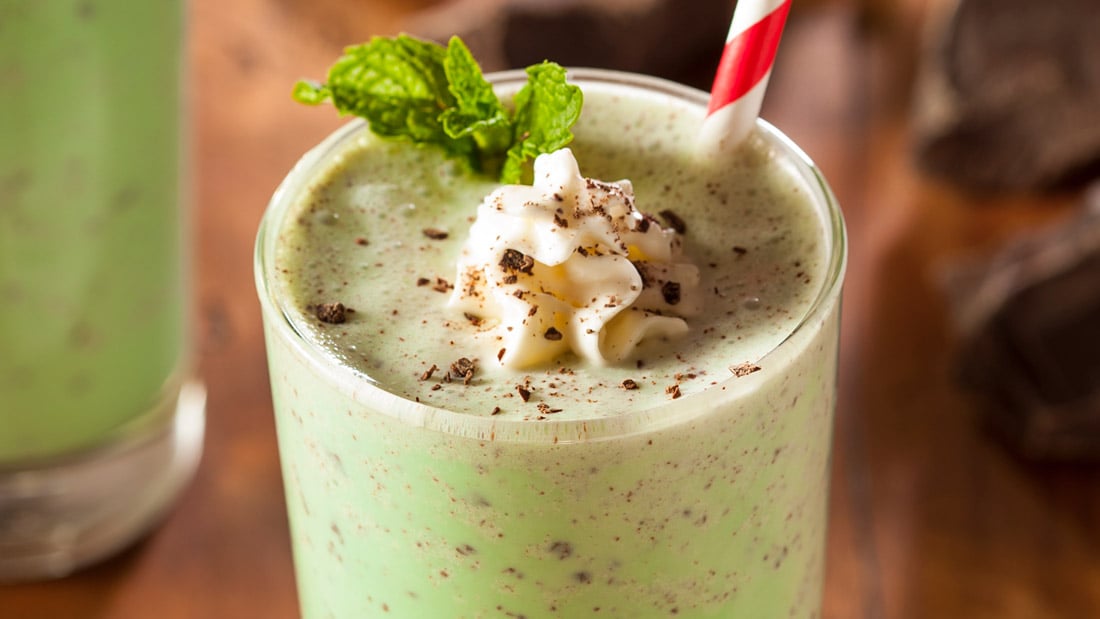 Delicious Shillelagh Shake Boozy cocktail for St. Patrick's Day