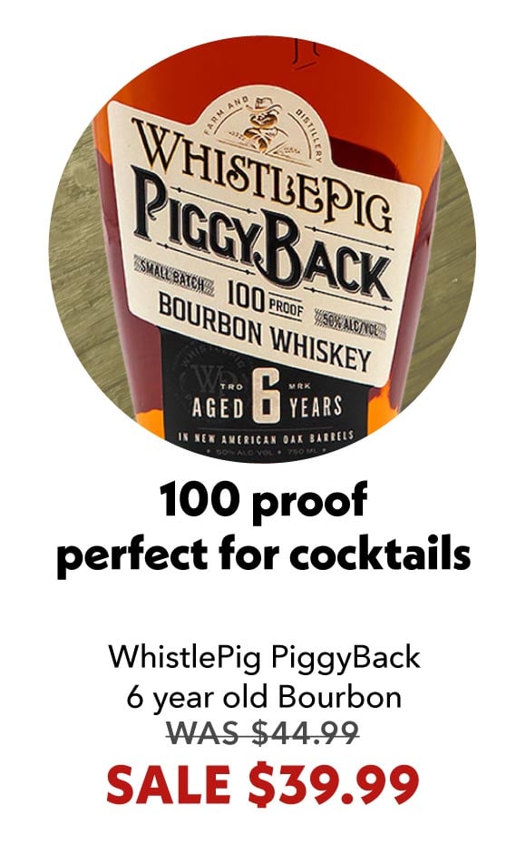 WhistlePig PiggyBack 6 year old Bourbon