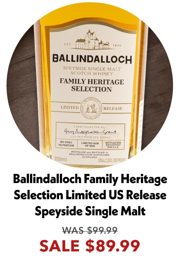 Ballindallloch Family Heritage Selection Single Malt Scotch