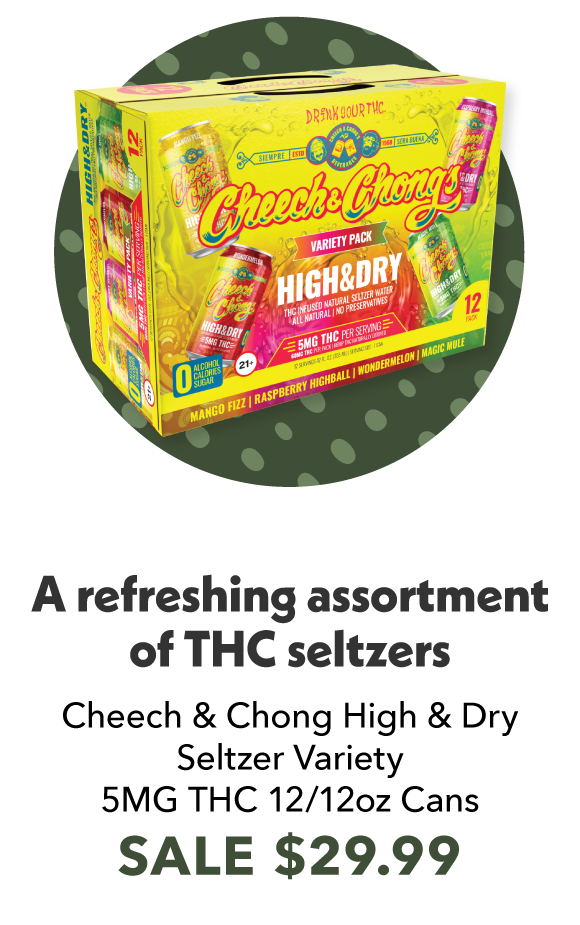 Cheech and Chong THC Seltzer Variety