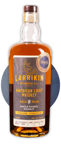 Larrikin 8 year old American Light Whiskey Single Barrel # 132 Binny's Handpicked