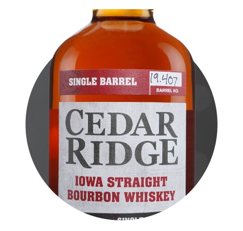 Cedar Ridge Straight Bourbon Single Barrel #19-0407 Binny's Handpicked