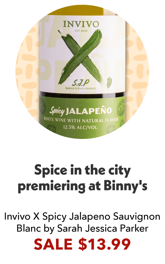 Invivo X Spicy Jalapeno Sauvignon Blanc by Sarah Jessica Parker
