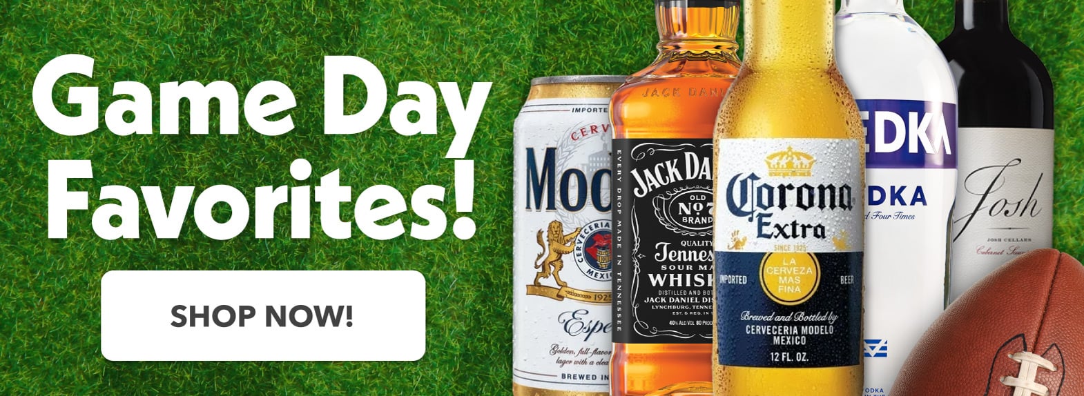 Game Day Favorites - Spirits, Beer, Wine & Snacks