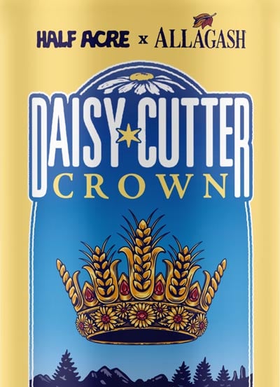 Half Acre Daisy Cutter Crown collaboration with Allagash