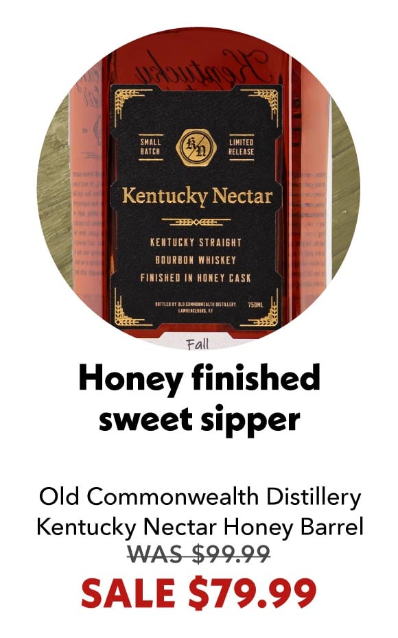 Old Commonwealth Distillery Kentucky Nectar Honey Barrel Finished Straight Bourbon