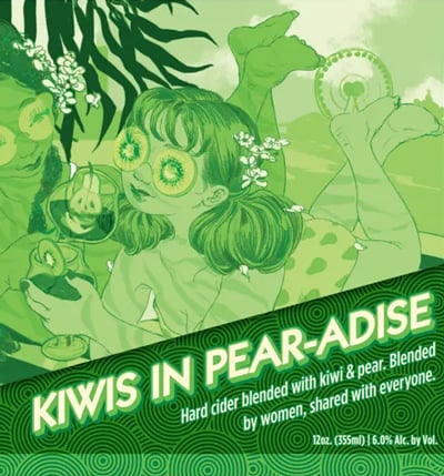 Eris Kiwis In Pear-adise collaboration with Women of Binny's