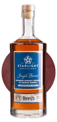 Huber's Starlight Distillery Bourbon Finished in ex Park Borderies Cognac Barrel #23-2168 Binny's Handpicked
