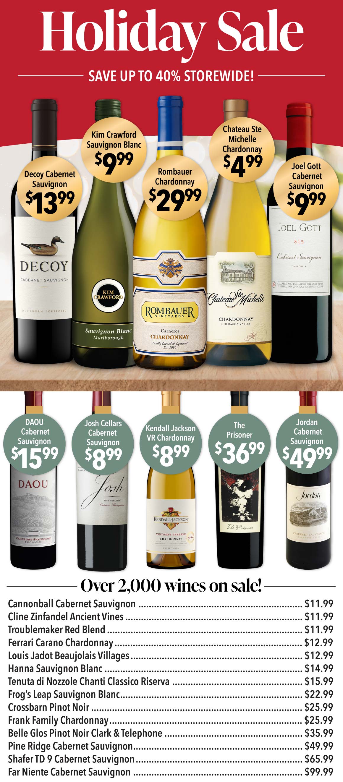 Binny's Chicagoland Sale Ad