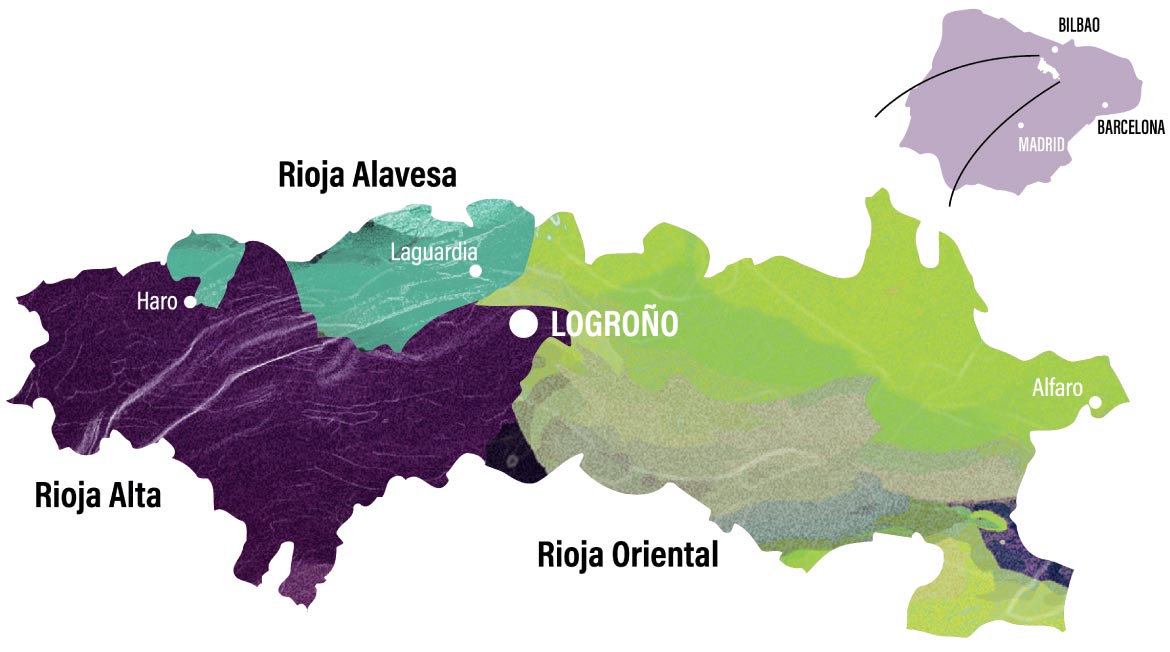 Rioja Wine Growing Map