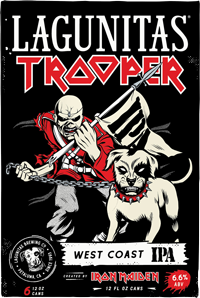 Lagunitas Trooper collaboration with Iron Maiden