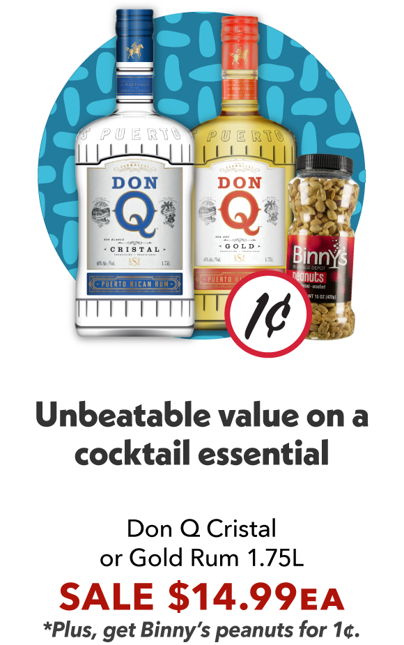 Don Q Cristal or Gold Rum