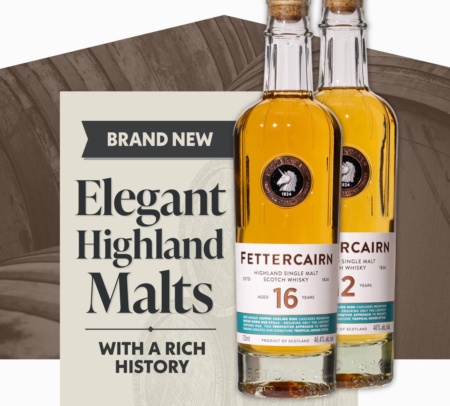 Elegant Highland malts  With a rich history