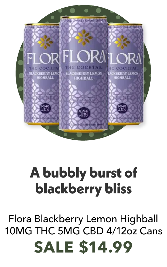 Flora Blackberry Lemon Highball 10mg THC 5mg CBD