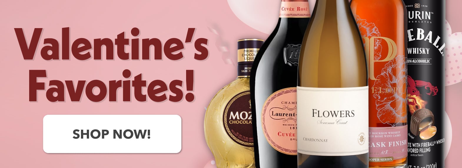 Valentine's Favorites - Spirits, Beer, Wine & Sweets