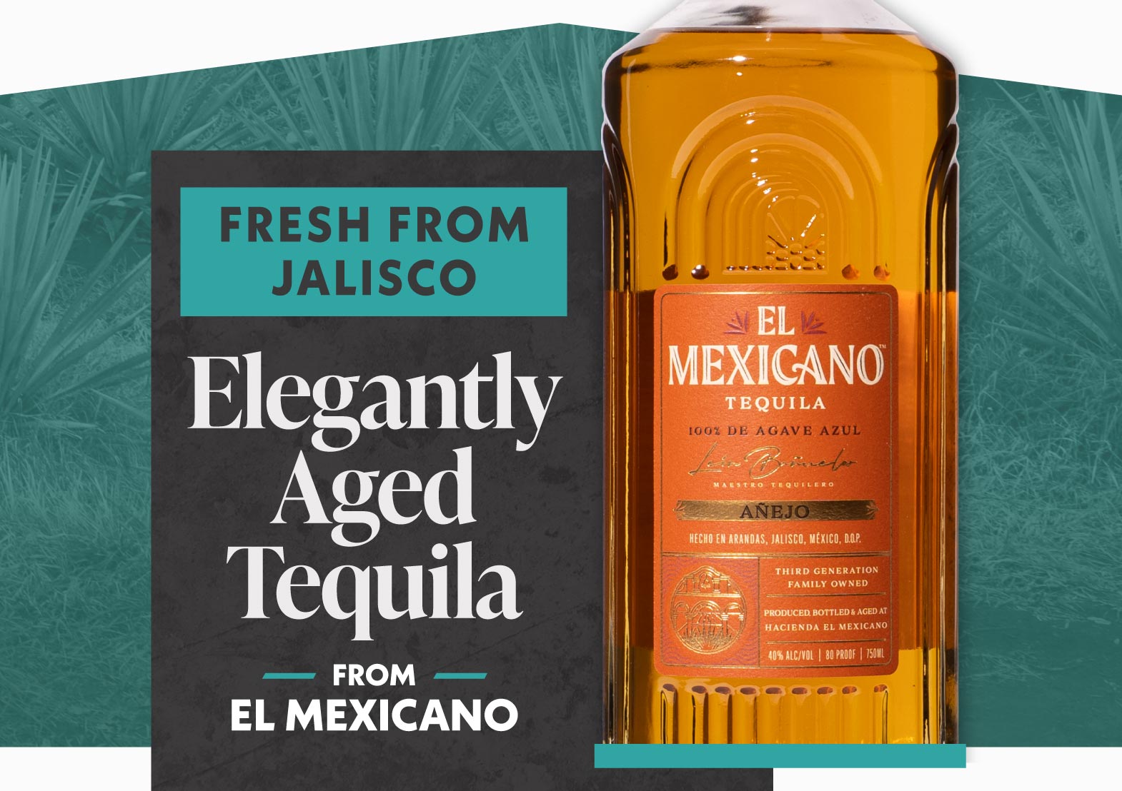 The latest from El Mexicano - Elegantly aged tequila