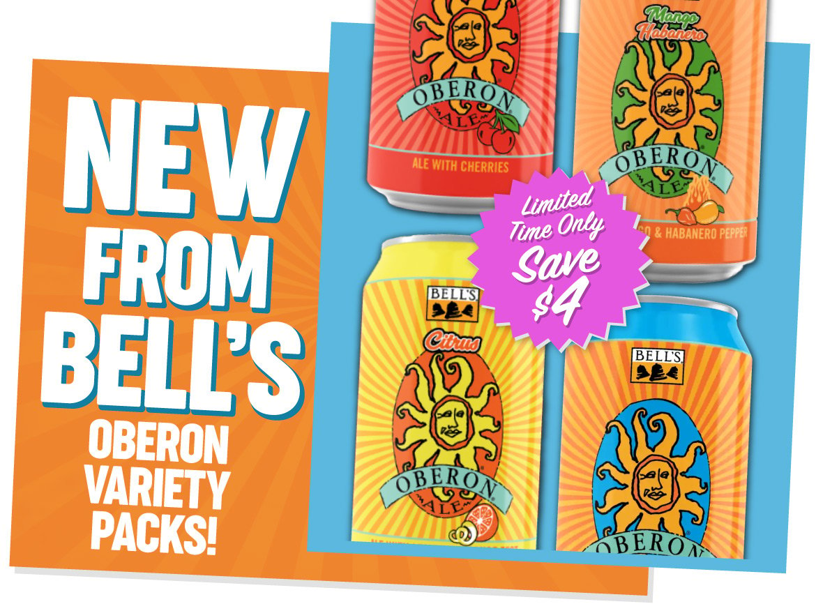 New From Bell's - Oberon Variety Packs!