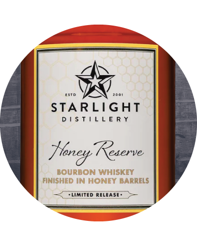 Huber's Starlight Distillery Honey Reserve Bourbon Finished in Honey Barrels