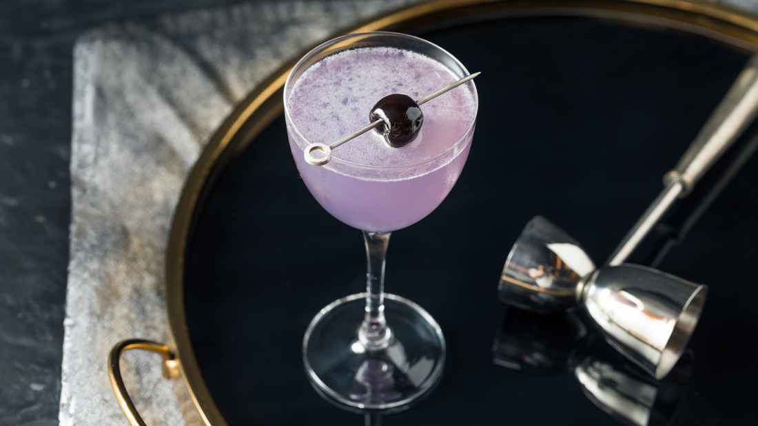 Purple Aviation Gin Cocktail