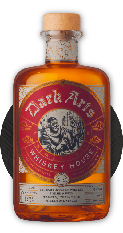Dark Arts Whiskey House Straight Bourbon Finished with Toasted Jupilles Fleur Staves
