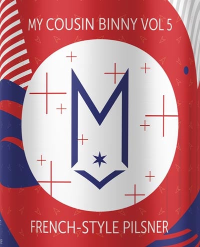 Maplewood My Cousin Binny Vol. 5 French Pilsner collaboration with Binny's