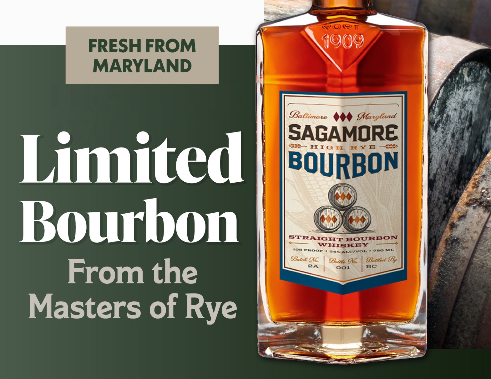 Limited bourbon From the masters of rye