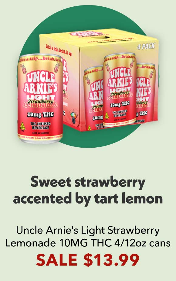 Uncle Arnie's Light Strawberry Lemonade 10mg THC